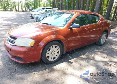 2012 Dodge Avenger Se from USA, damaged, VIN 1C3CDZAB9CN270393